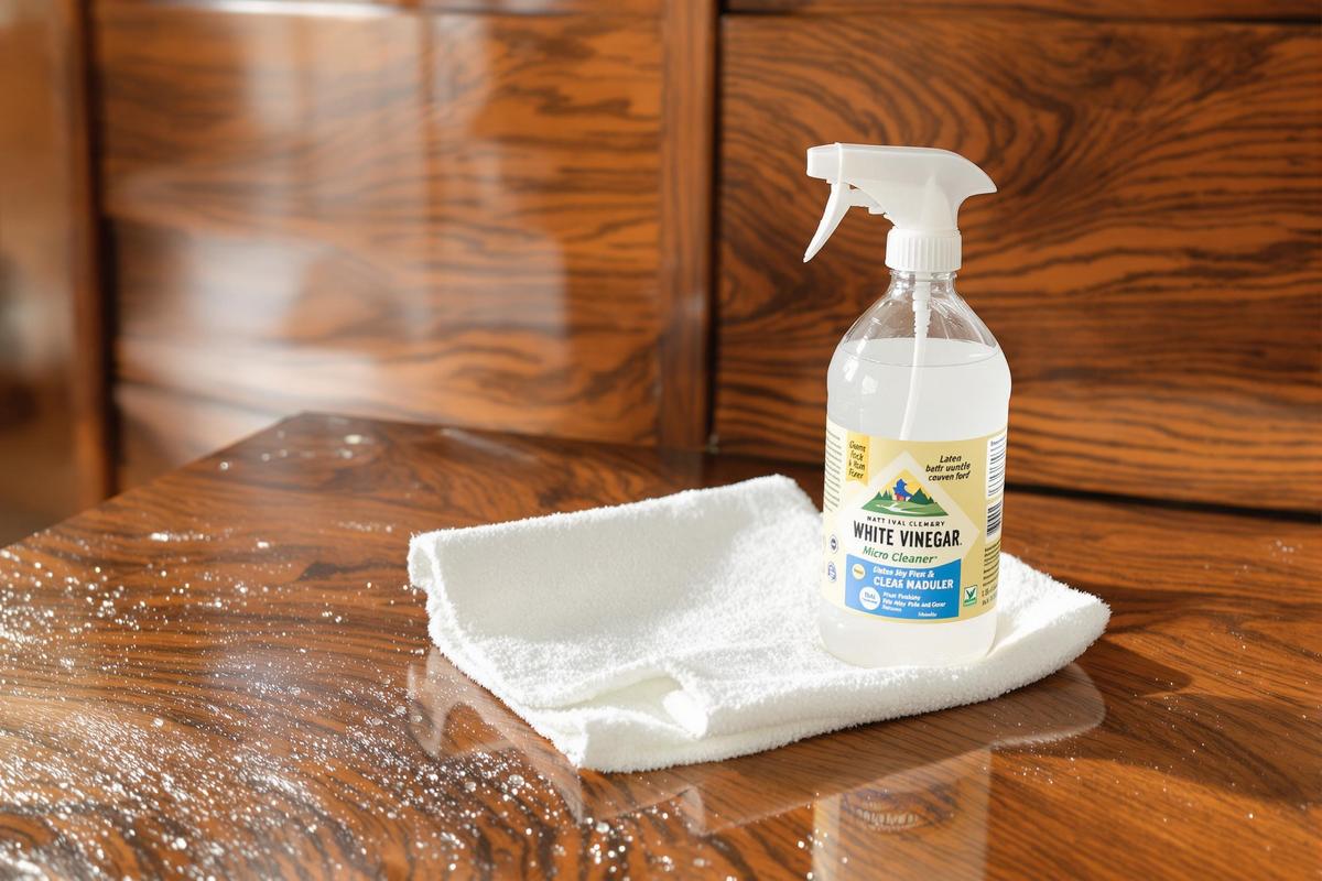 Pourquoi utiliser du vinaigre blanc pour nettoyer un meuble en bois ciré ?