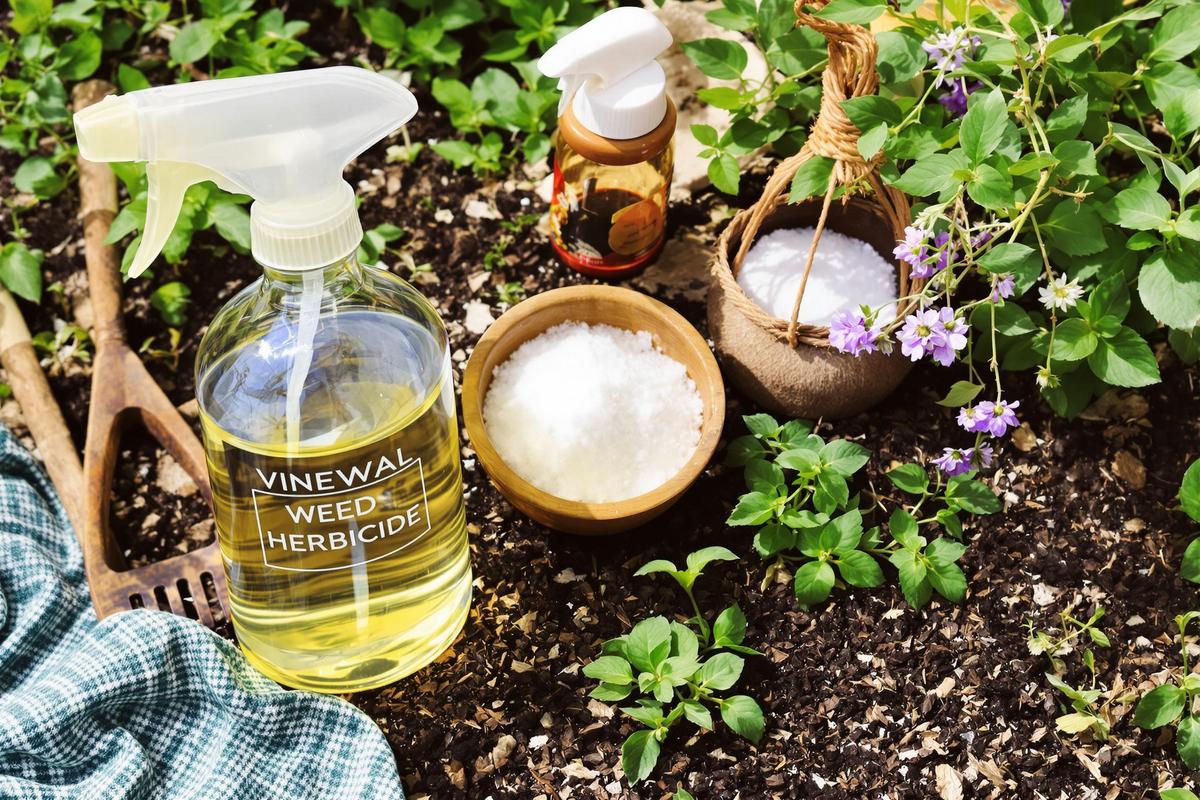 Désherbant naturel qui tue les racines : La recette d’un désherbant naturel efficace contre les racines