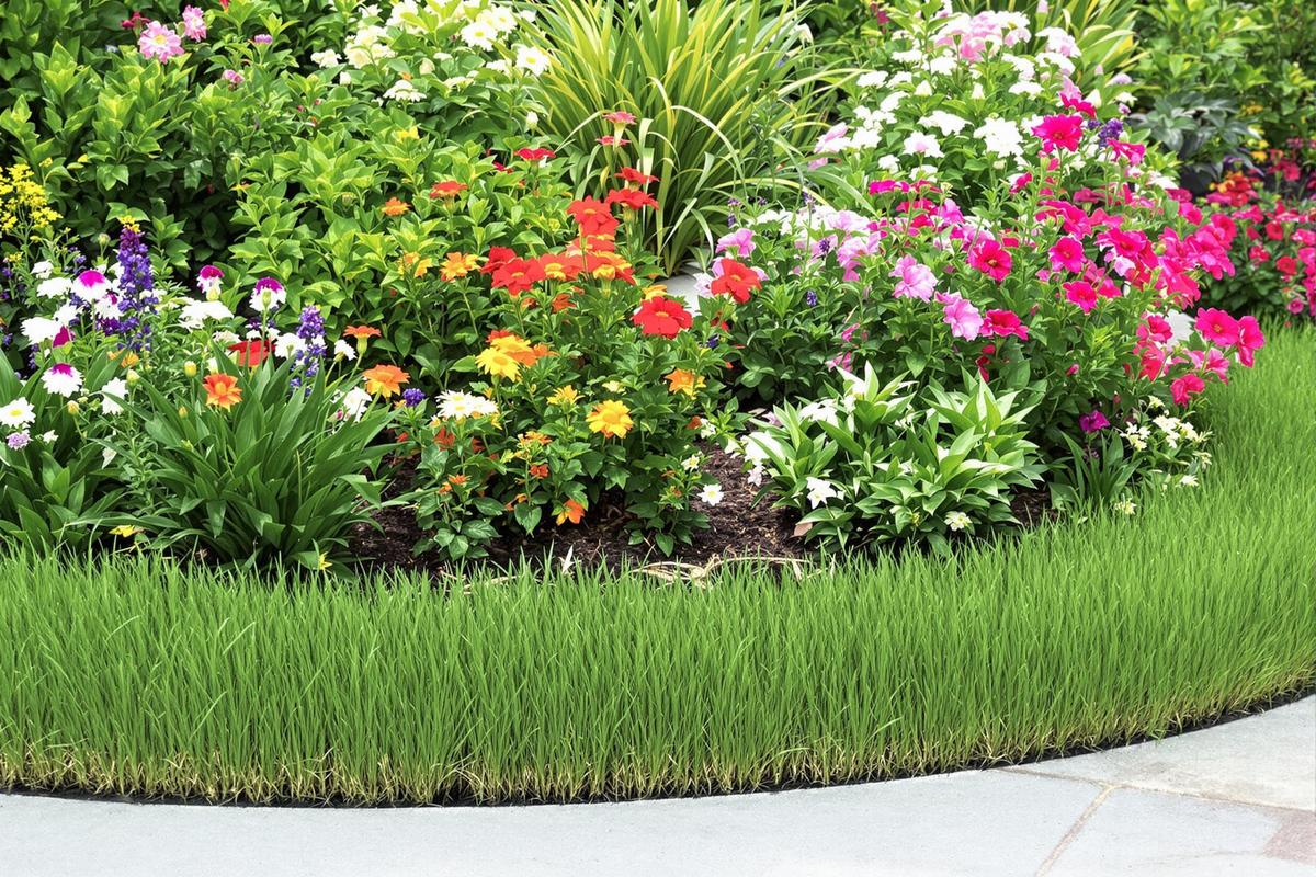 Les bordures de gazon: pratiques quand elles sont bien utilisées