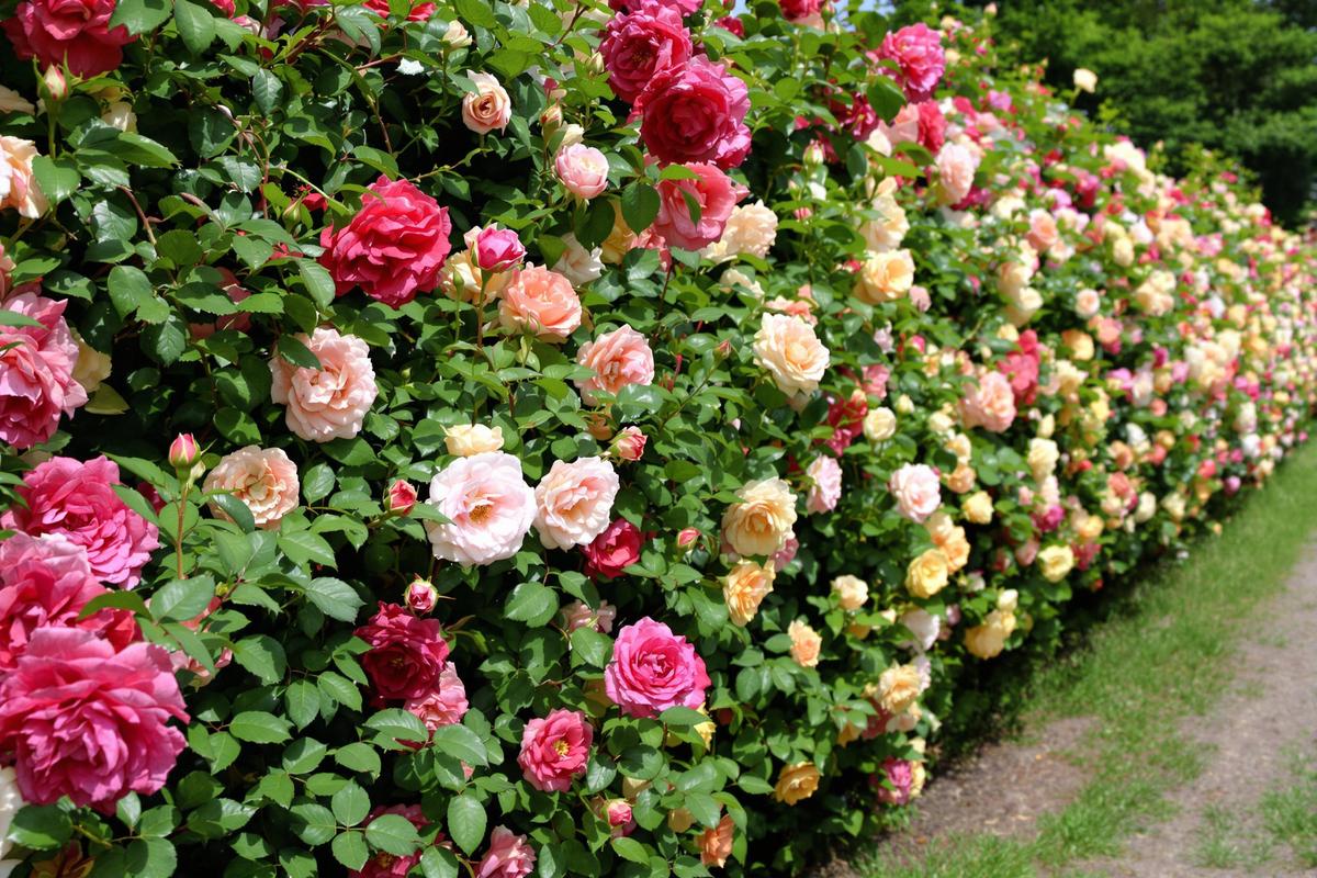 Une haie de roses? Pourquoi pas!