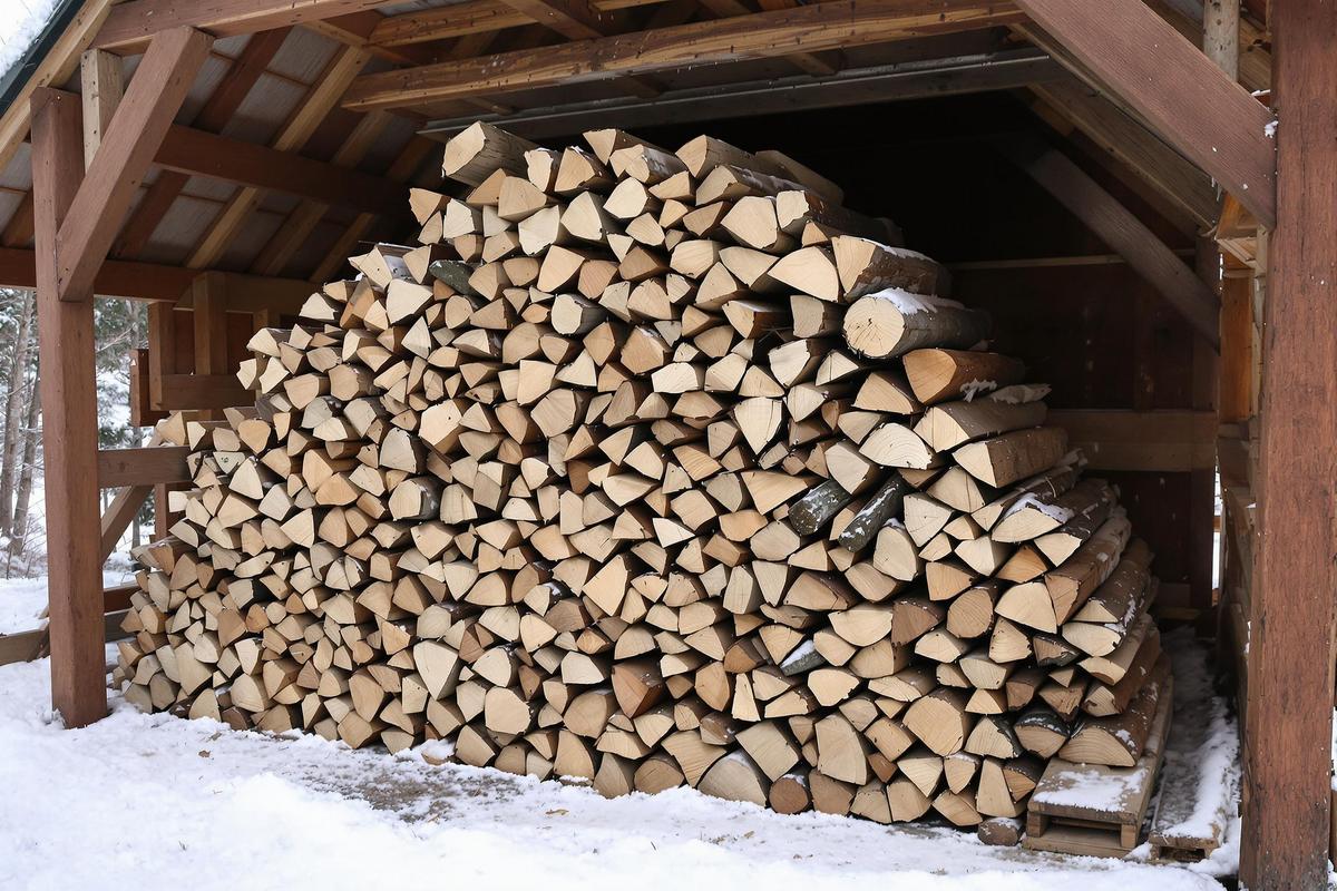 Astuce ingénieuse pour préserver votre bois de chauffage des intempéries et en profiter pleinement cet hiver