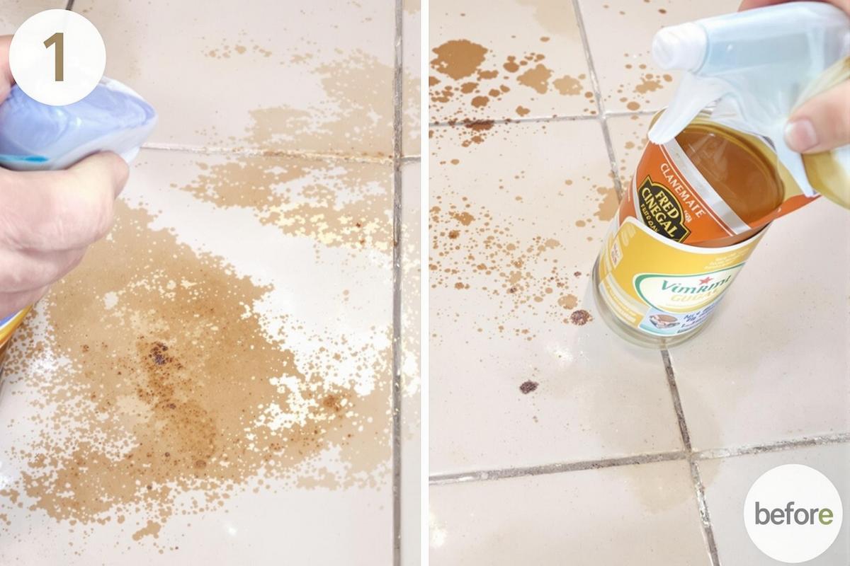 Comment enlever de la rouille sur du carrelage ?