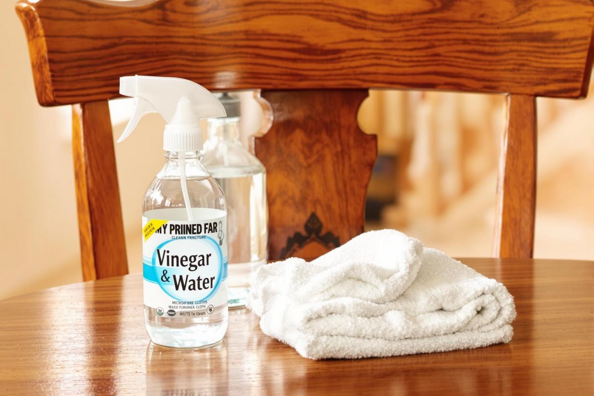 Nettoyer un meuble en bois ciré avec du vinaigre blanc