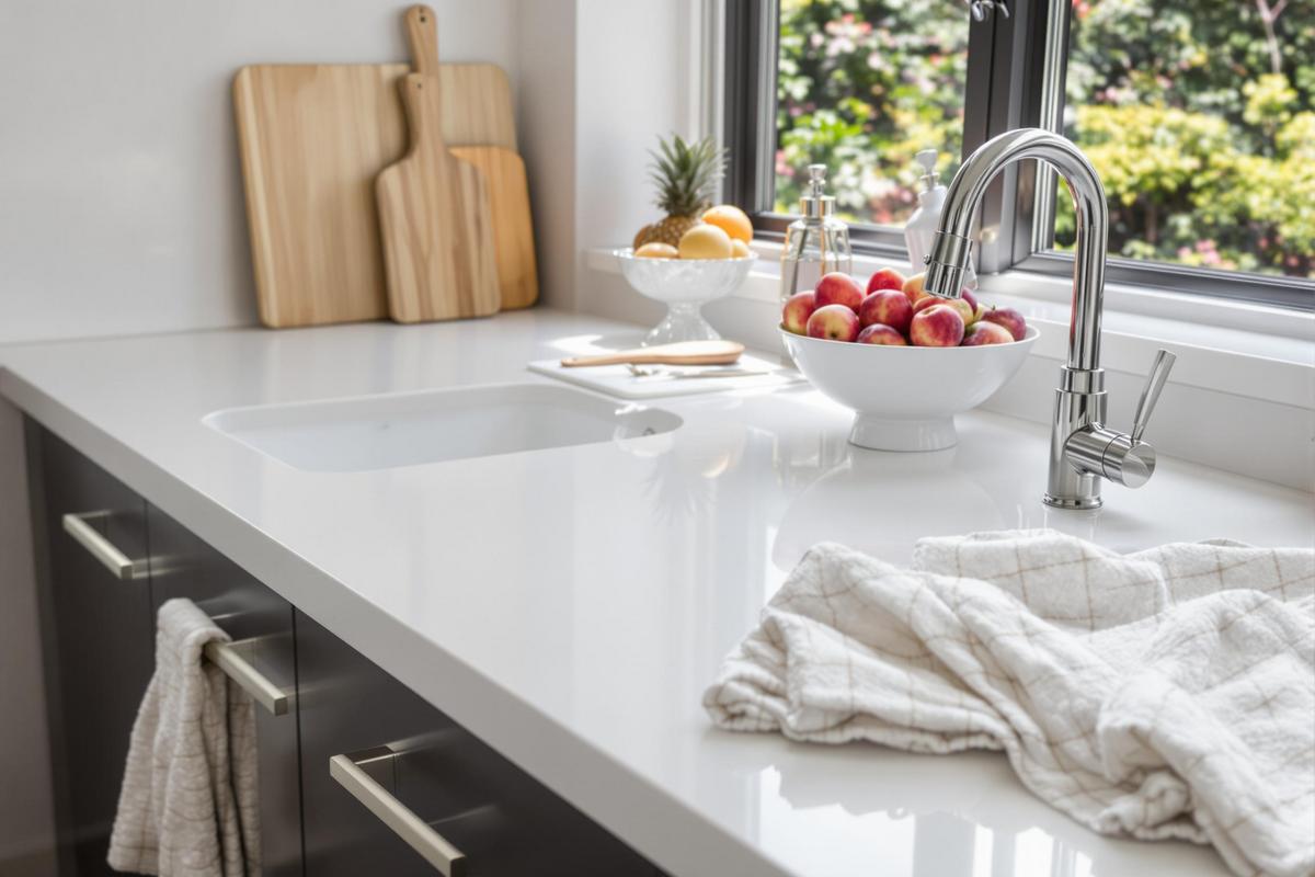 Quel produit pour nettoyer un plan de travail stratifié