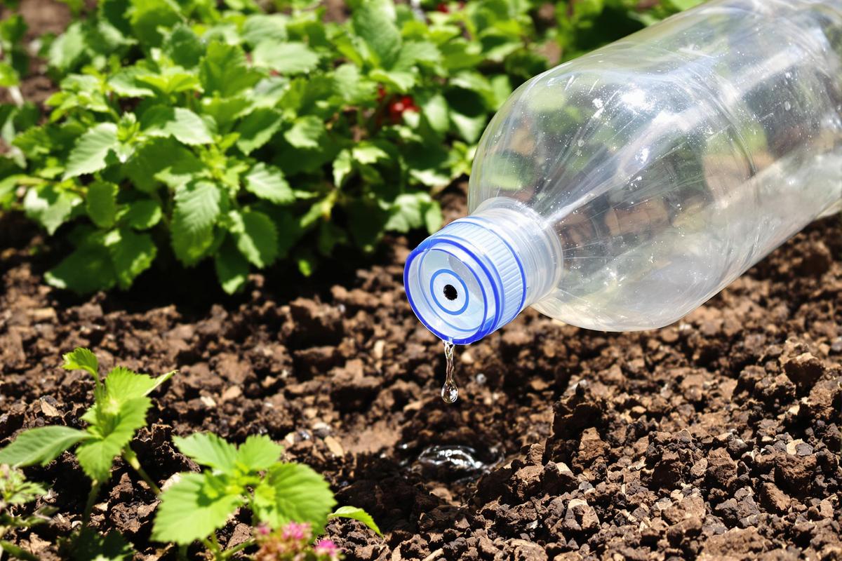 Fabriquer bouchon goutte goutte bouteille plastique