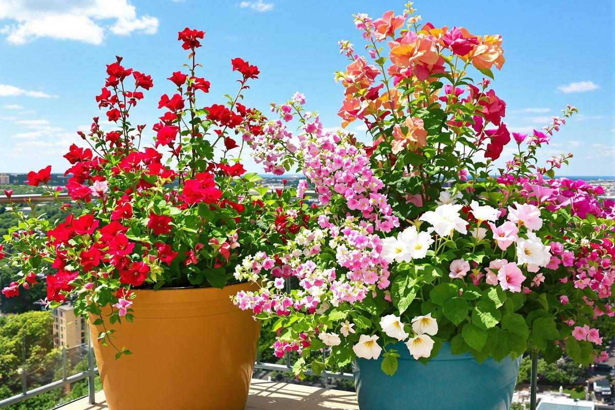 Fleurs d'été résistant à la sécheresse en jardinière